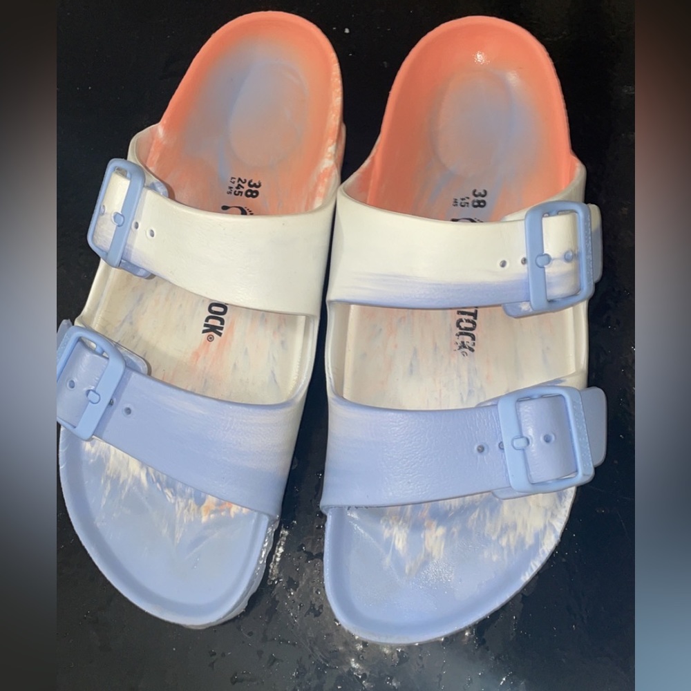 Tie-dye Birkenstocks